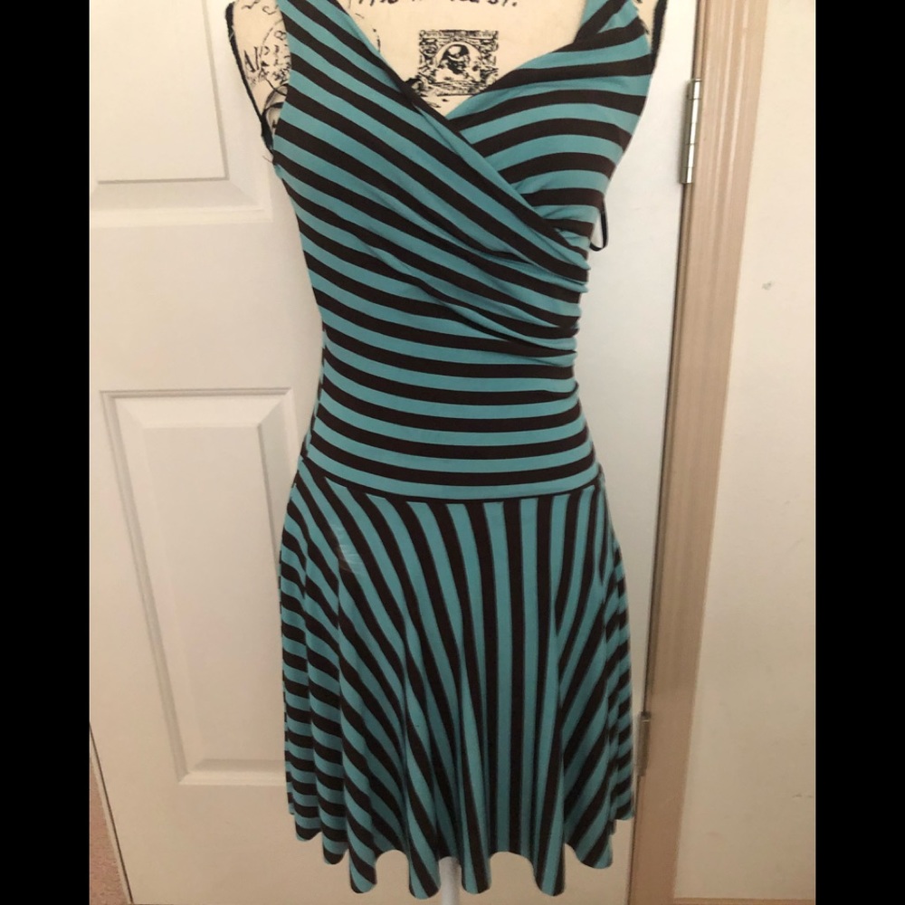 My Michelle/Woman’s dress striped dress. Sz small - Picture 3 of 7